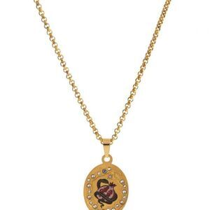 Gold Pendant necklace Q479